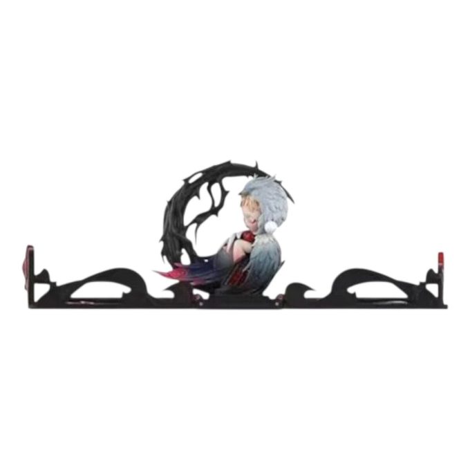 Geschenk für Sie Grußkarte Motiv „Skullpanda Red Rose“