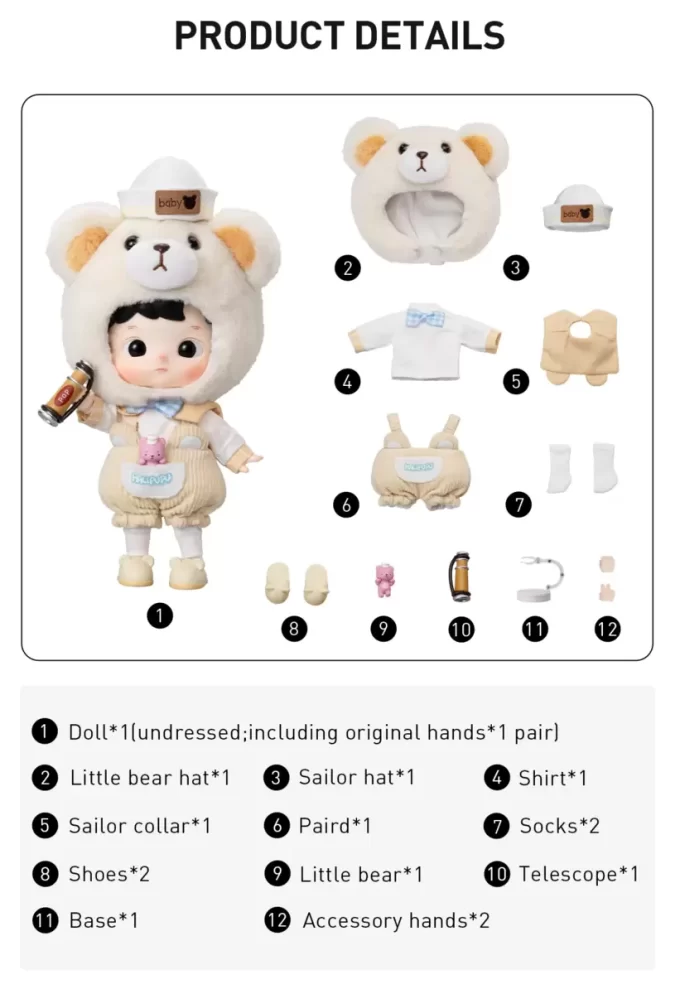 HACIPUPU Captain Bear Actionfigur