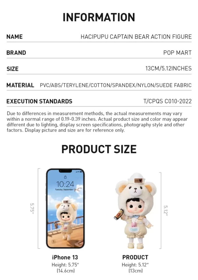 HACIPUPU Captain Bear Actionfigur