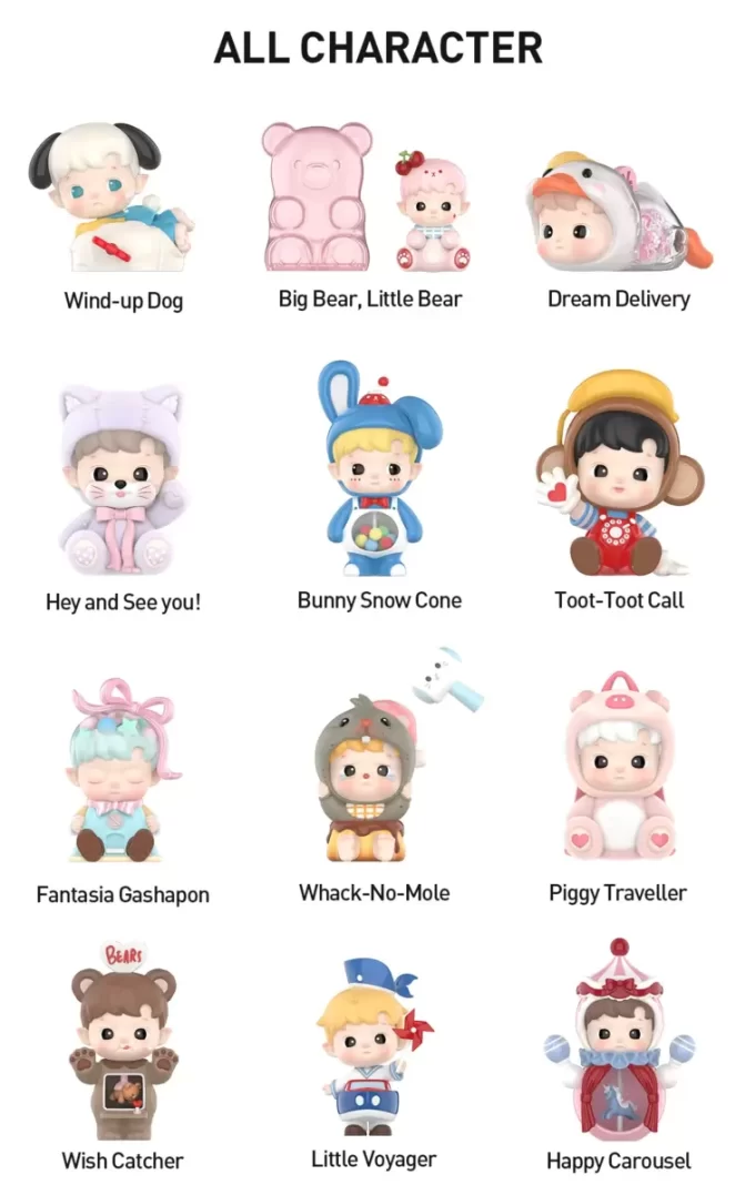 HACIPUPU Figuren der Rolling Time Machine-Serie