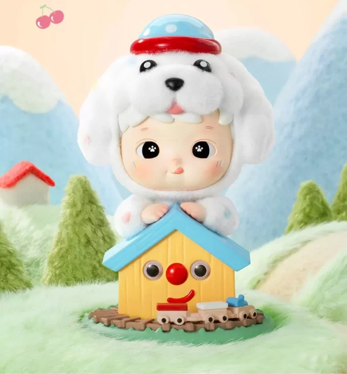 HACIPUPU Flauschige Welpenfigur