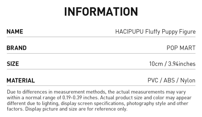 HACIPUPU Flauschige Welpenfigur