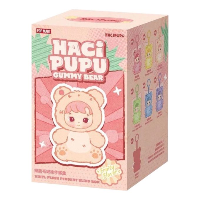 Hacipupu Gummibärchen-Plüschanhänger aus Vinyl, versiegelte Hülle (1 Blindbox)