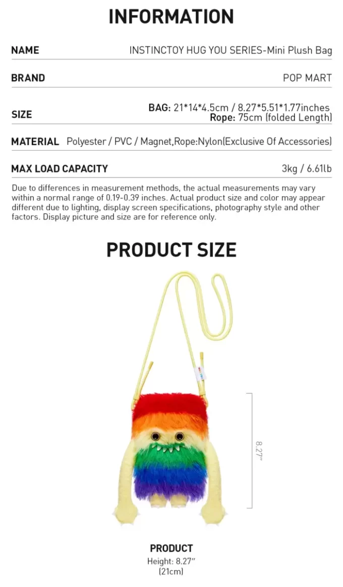 INSTINCTOY HUG YOU SERIES – Mini-Plüschtasche
