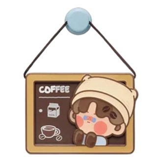 Kühlschrankmagnet der Pop Bean Coffee Factory „Pino Jelly Milk Coffee Lover“