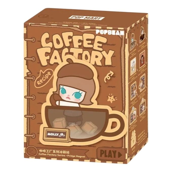 Kühlschrankmagnet „Pop Bean Coffee Factory“ in versiegelter Hülle (1 Blindbox)