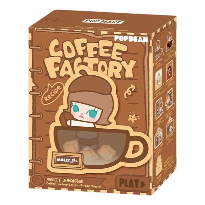 Kühlschrankmagnet „Pop Bean Coffee Factory“ in versiegelter Hülle (1 Blindbox)