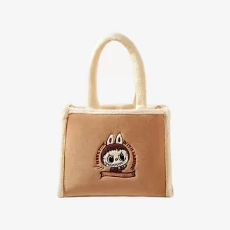 Klassische Taschenserie – LABUBU Plüsch-Tragetasche (Braun)