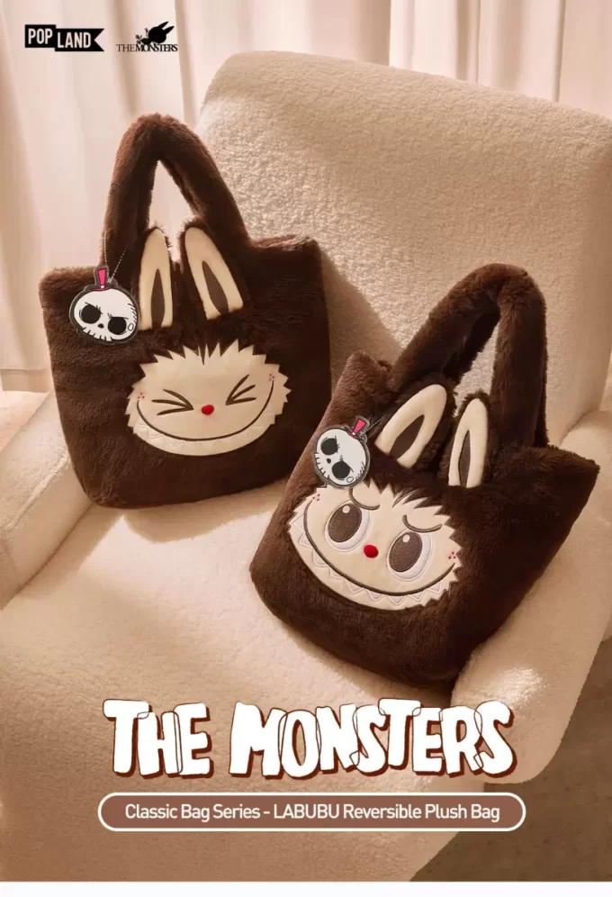 Klassische Taschenserie – LABUBU Wende-Plüschtasche