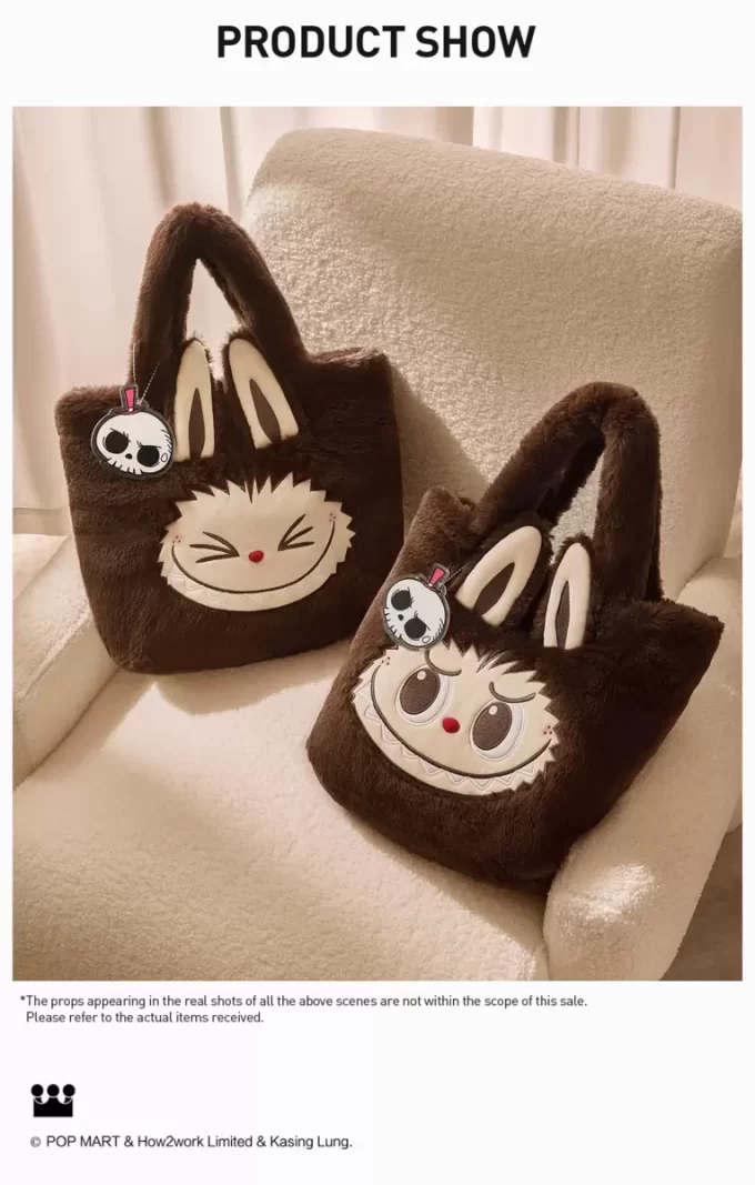 Klassische Taschenserie – LABUBU Wende-Plüschtasche