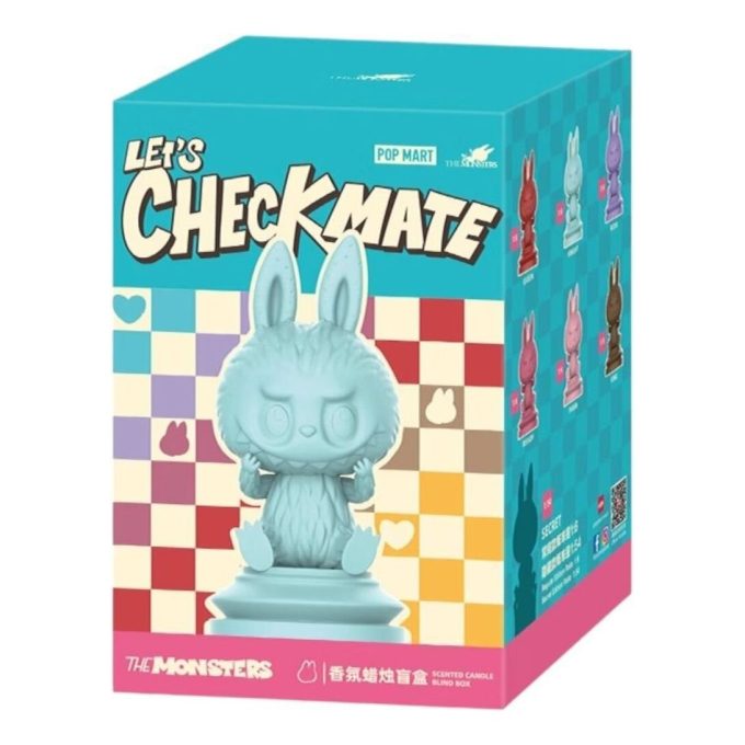 Labubu Let’s Checkmate Duftkerze, versiegelte Schachtel (1 Blindbox)