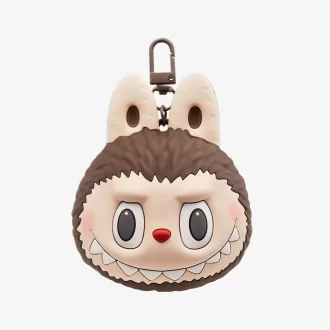 LABUBU Originals – Braune Silikon-Kopfhörertasche