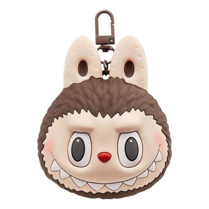 Labubu Originals – Braune Silikon-Kopfhörertasche