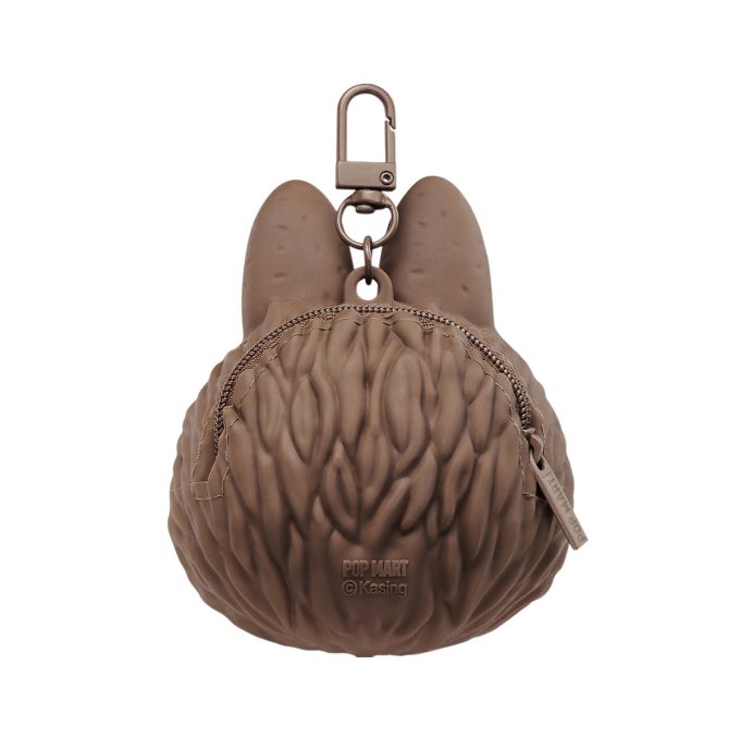 Labubu Originals – Braune Silikon-Kopfhörertasche