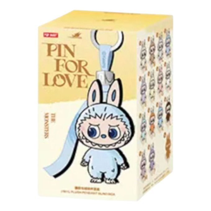 Labubu Pin for Love Plüschanhänger, versiegelte Schachtel (A-M) (1 Blindbox)