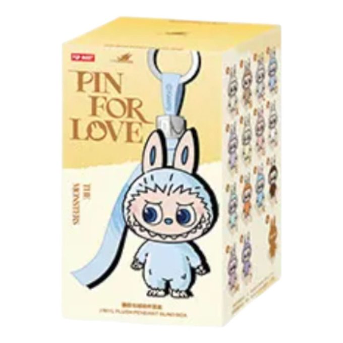 Labubu Pin for Love Plüschanhänger, versiegelte Schachtel (A-M) (1 Blindbox)
