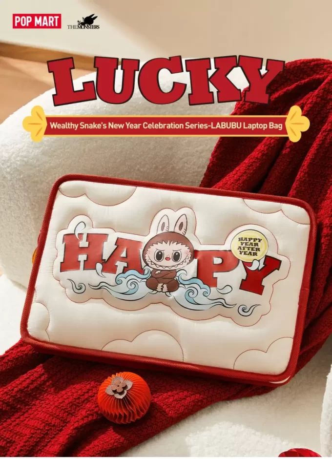 Laptoptasche „LABUBU“ der Neujahrsfeier-Serie von Wealthy Snake