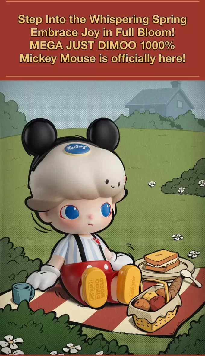 MEGA JUST DIMOO 1000 % Mickey Mouse