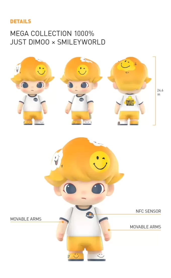 MEGA-KOLLEKTION 1000 % JUST DIMOO × SmileyWorld