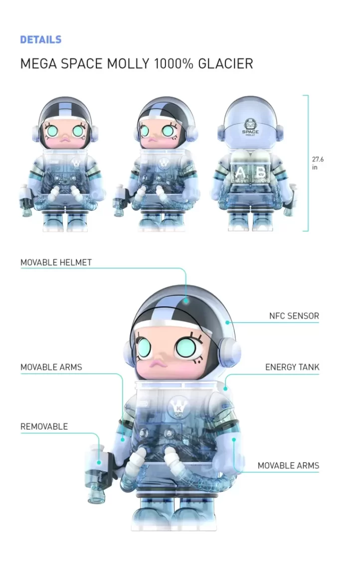 MEGA-KOLLEKTION 1000 % SPACE MOLLY Glacier