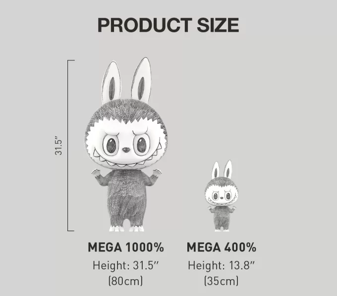 MEGA LABUBU 1000% Skizze