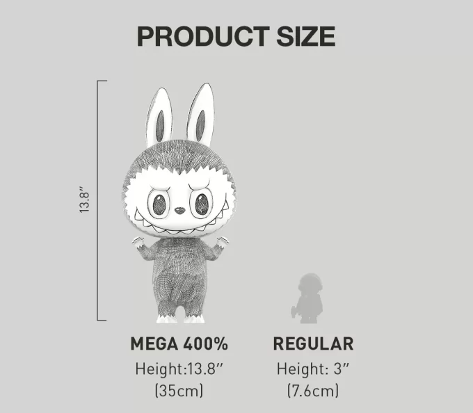 MEGA LABUBU 400% Skizze