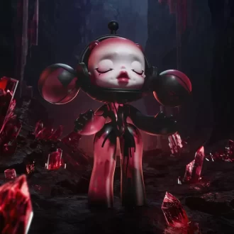 MEGA α SKULLPANDA 400% Roter Kristall