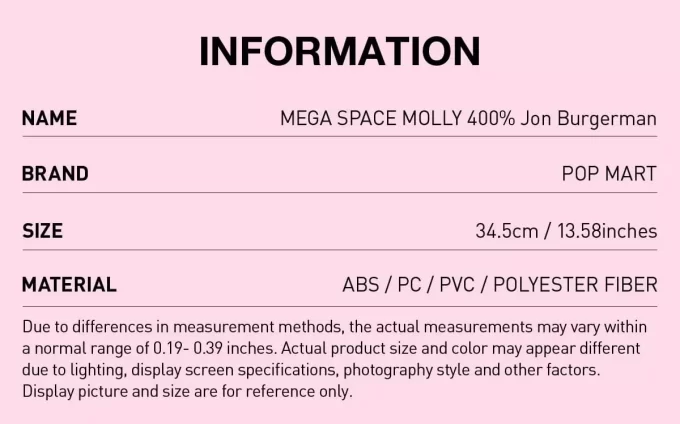 MEGA SPACE MOLLY 400 % Jon Burgerman