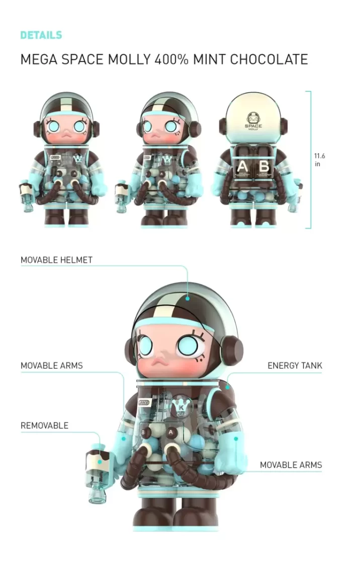 MEGA SPACE MOLLY 400% Minzschokolade