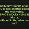 MEGA SPACE MOLLY 400 % Rick und Morty