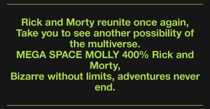 MEGA SPACE MOLLY 400 % Rick und Morty