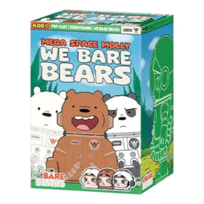 Mega Space Molly 400 % „We Bare Bears“, versiegelte Hülle (1 Blindbox)