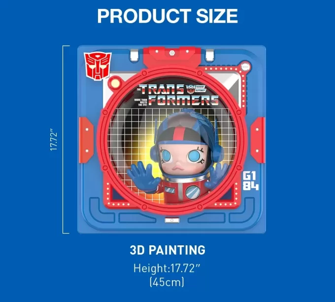 MEGA SPACE MOLLY Optimus Prime《IM WELTRAUM》3D-Gemälde