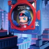 MEGA SPACE MOLLY Optimus Prime《IM WELTRAUM》3D-Gemälde