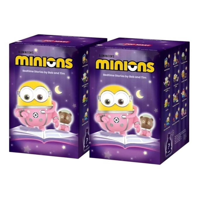Minions Gutenachtgeschichten von Bob und Tim Figuren, versiegelte Kiste (2 Blindboxen)