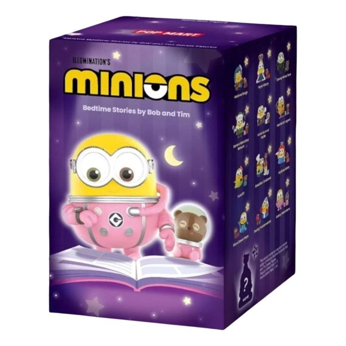 Minions Gutenachtgeschichten von Bob und Tim Figuren, versiegelte Schachtel (1 Blindbox)