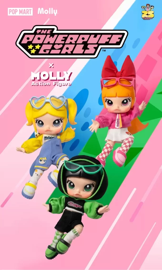 MOLLY × Actionfigur aus der Powerpuff Girls-Serie