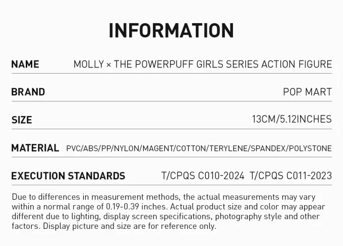MOLLY × Actionfigur aus der Powerpuff Girls-Serie