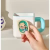 MOLLY Jubiläumsstatuen, klassische Retro-2er-Serie, Bilderrahmen-Tasse