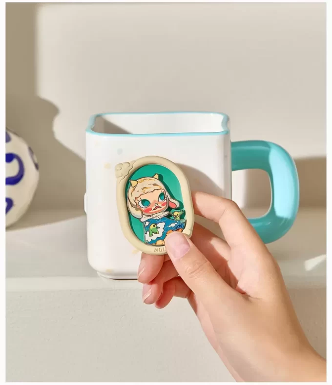 MOLLY Jubiläumsstatuen, klassische Retro-2er-Serie, Bilderrahmen-Tasse