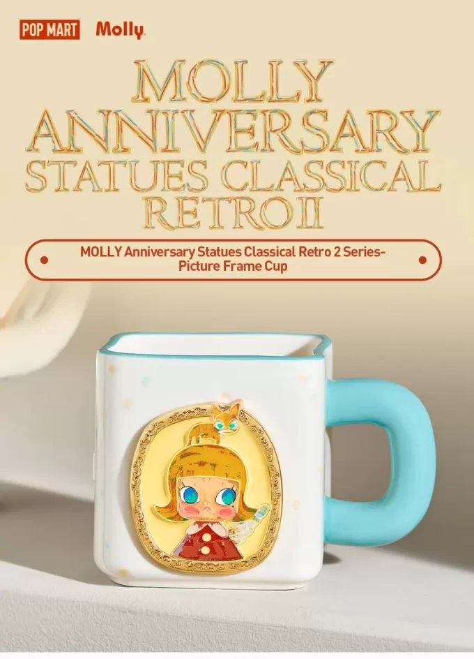 MOLLY Jubiläumsstatuen, klassische Retro-2er-Serie, Bilderrahmen-Tasse