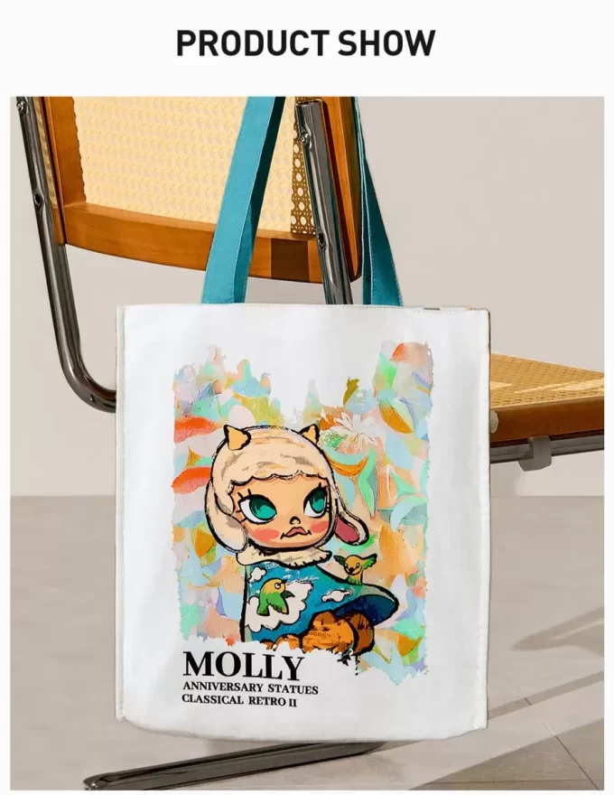 MOLLY Jubiläumsstatuen, klassische Retro-2er-Serie, Canvas-Tasche
