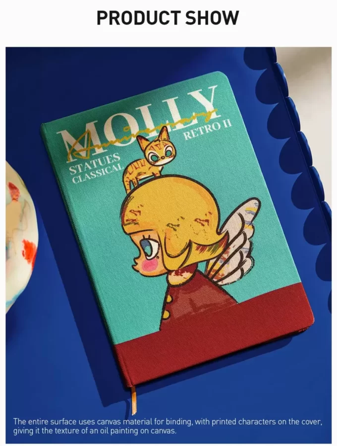 MOLLY Jubiläumsstatuen Klassisches Retro 2er-Serie-Notizbuch