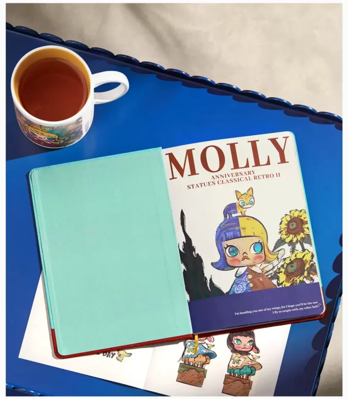 MOLLY Jubiläumsstatuen Klassisches Retro 2er-Serie-Notizbuch