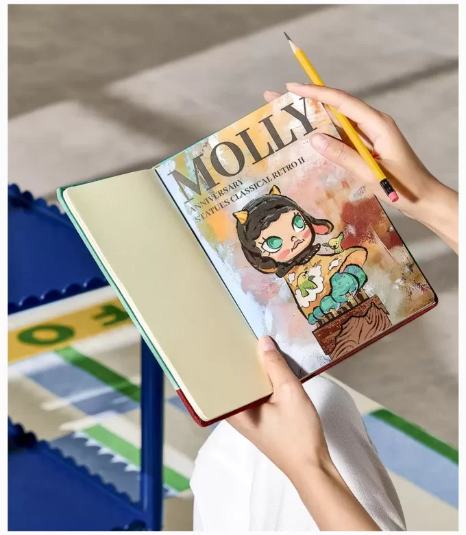 MOLLY Jubiläumsstatuen Klassisches Retro 2er-Serie-Notizbuch