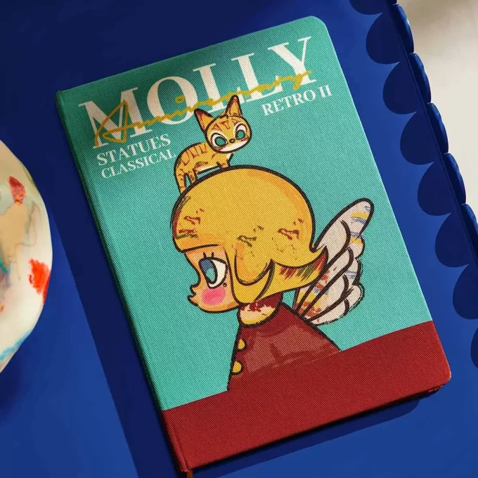 MOLLY Jubiläumsstatuen Klassisches Retro 2er-Serie-Notizbuch