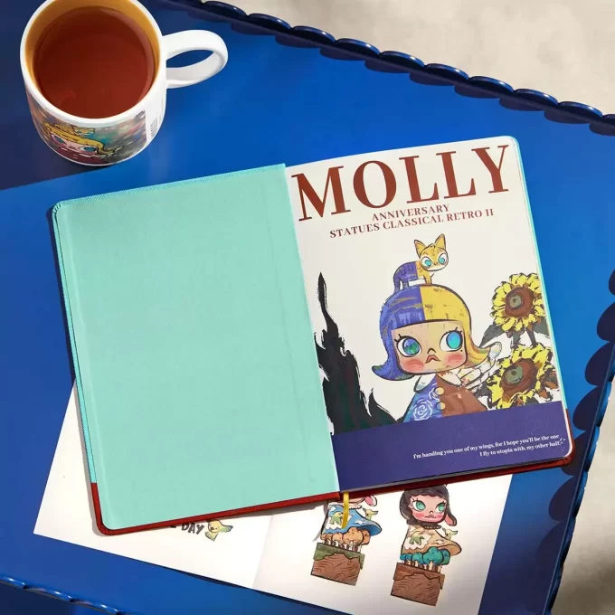 MOLLY Jubiläumsstatuen Klassisches Retro 2er-Serie-Notizbuch