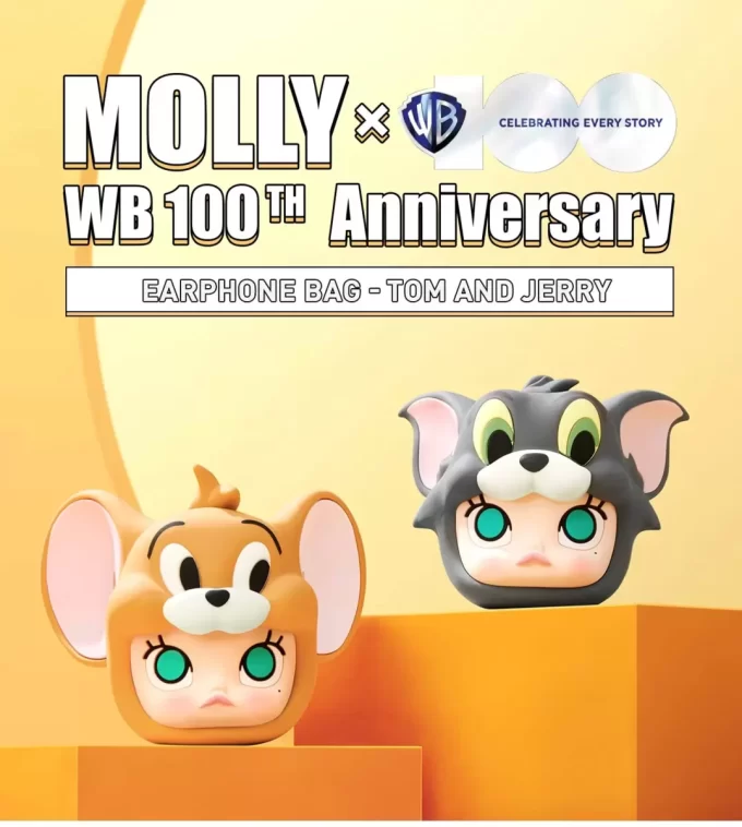 MOLLY X Warner Bros. 100. Jubiläumsserie – Kopfhörertasche (Tom und Jerry)