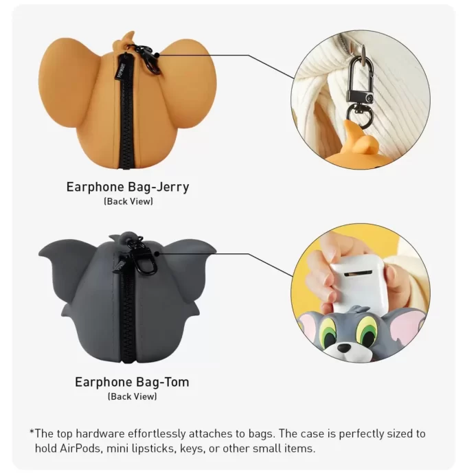 MOLLY X Warner Bros. 100. Jubiläumsserie – Kopfhörertasche (Tom und Jerry)
