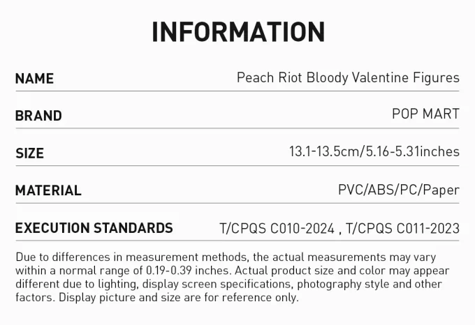 Peach Riot Bloody Valentine Figuren